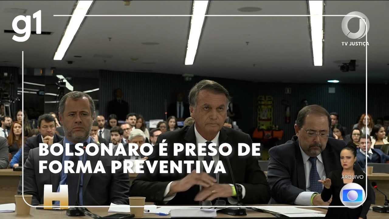 Jornal Hoje: Bolsonaro &eacute; preso de forma preventiva