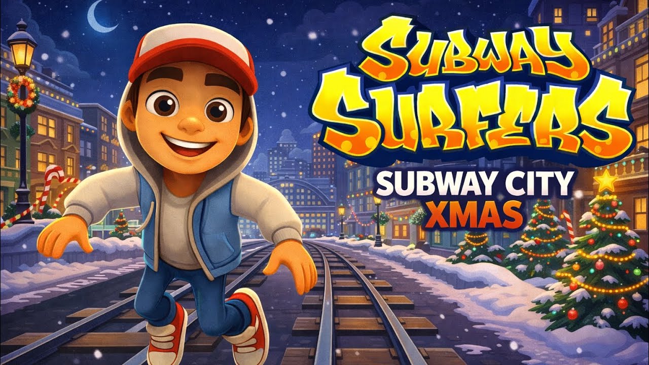 5 Minutes Of Subway Surfers Subway City Xmas | Subway Playz