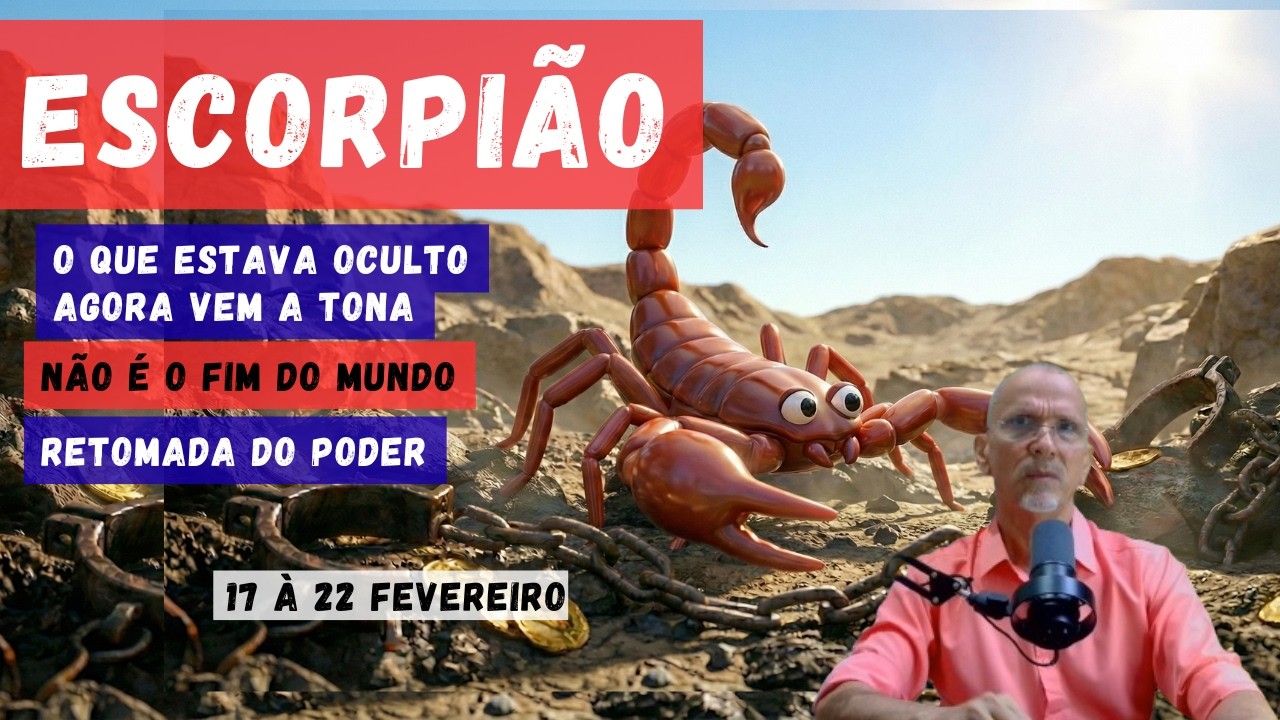 ESCORPIÃO ♏ 17 À 22 DE FEVEREIRO