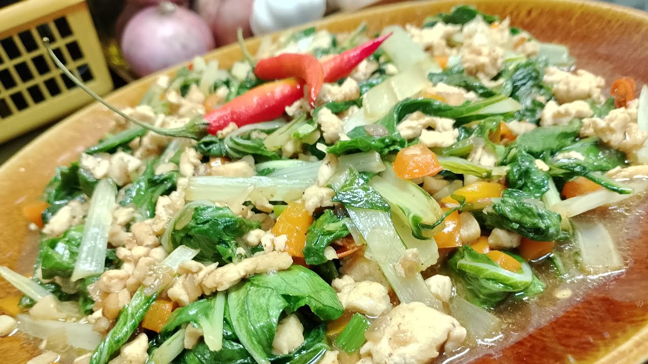 SIMPOL ULAM - GINISANG PECHAY WITH MEAT | BOK CHOY  Recipe | CHICKEN MINCED Recipe