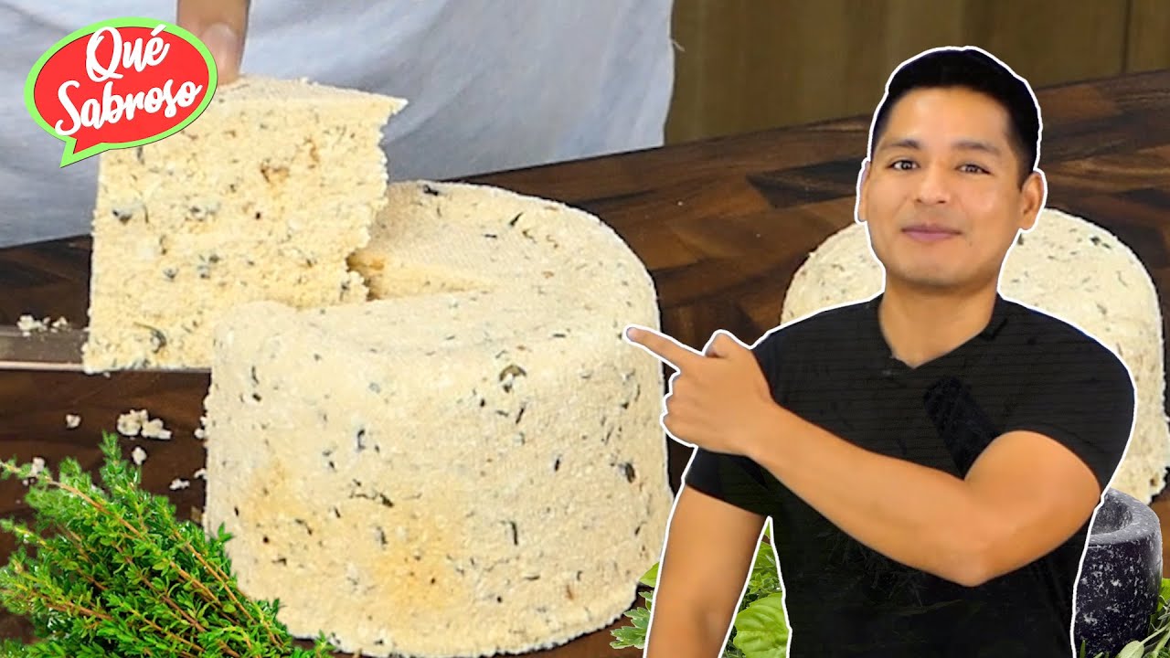 Queso con Hierbas Aromáticas Hecho en Casa! 🧀