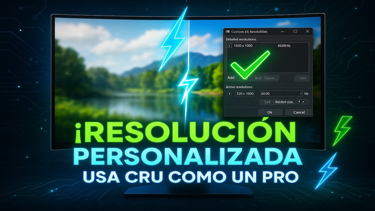 🎯 Cómo CREAR Resolución de Pantalla Personalizada en Windows