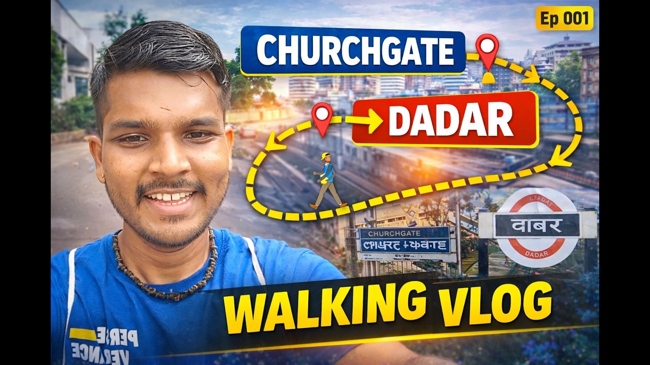 I Walked Mumbai Instead of Taking a Train | Churchgate to Dadar