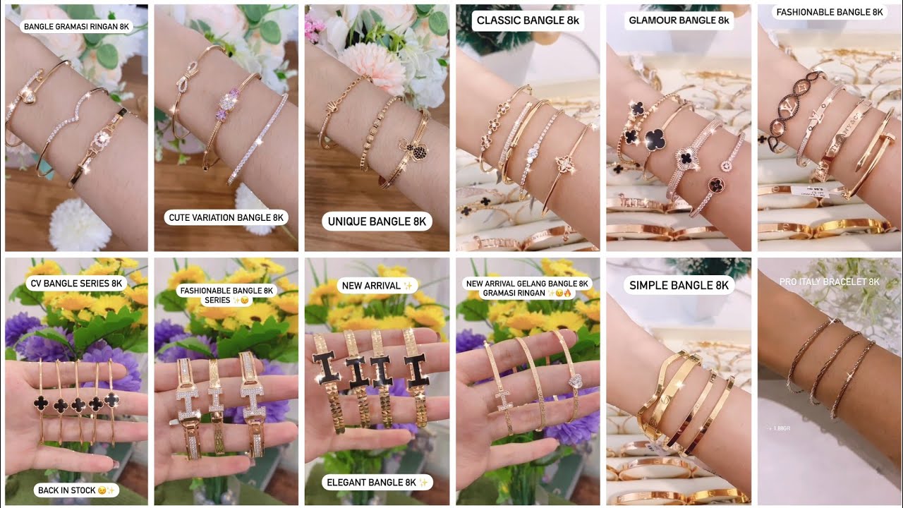 30 PERHIASAN GELANG EMAS MODEL TERBARU CANTIK DAN ELEGANT