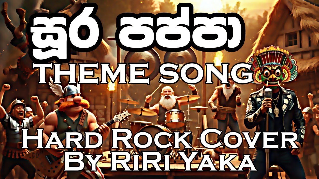 Soora Pappa theme song | සූර පප්පා (කැලේ මැද ගමක් තියෙනවා) | Hard Rock Cover by RiRi Yaka
