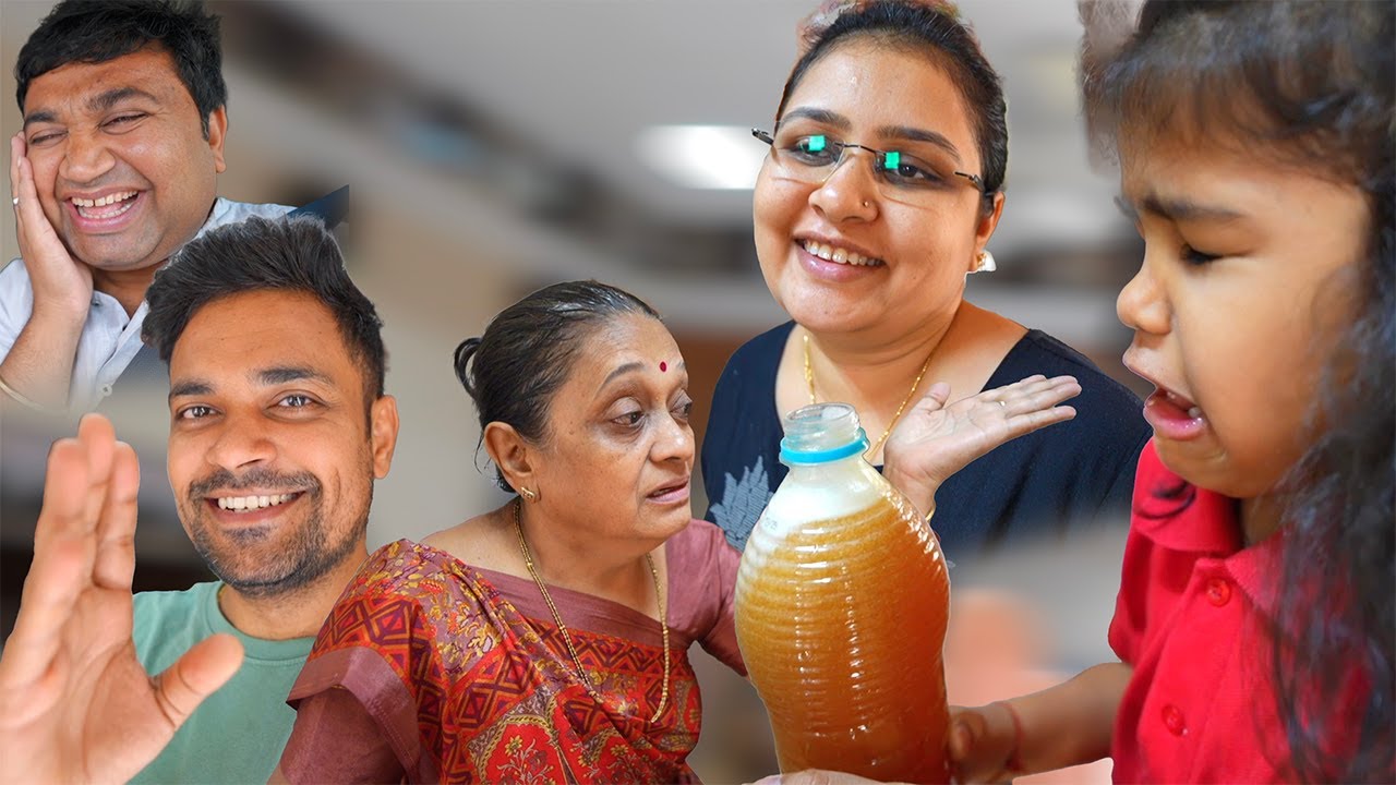 hezu ne kuch pi liya aur mummy pareshan ho gaye !