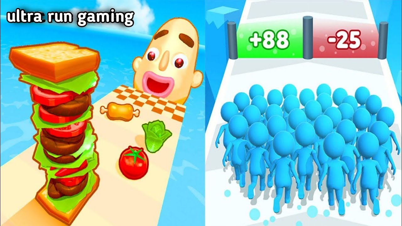 Sandwich Run vs Count Masters – Who Wins This Crazy Run?