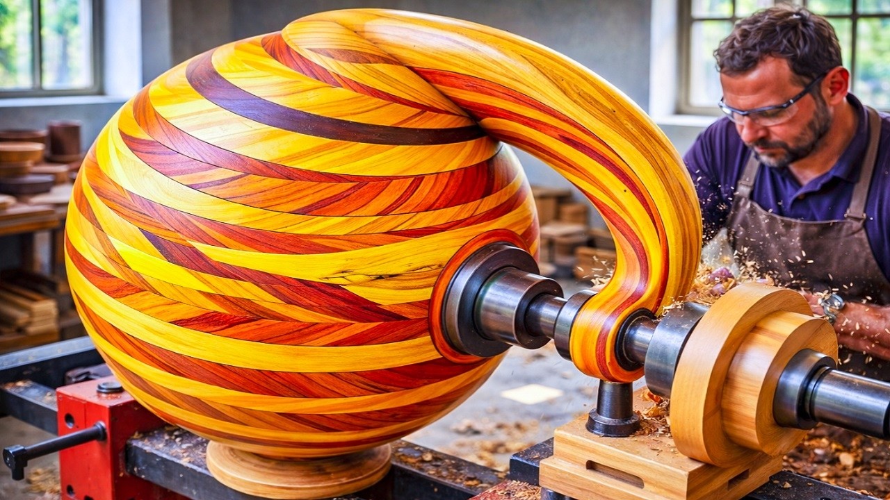 The Craziest Woodworking Process!! Simple and Effective Method, the Most Fun Experience!!
