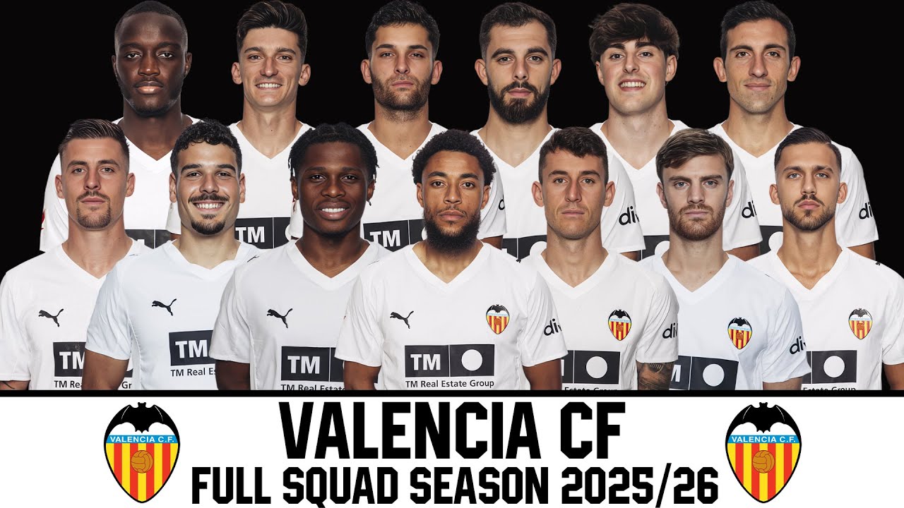 Valencia CF Official Squad 2025/26 Season