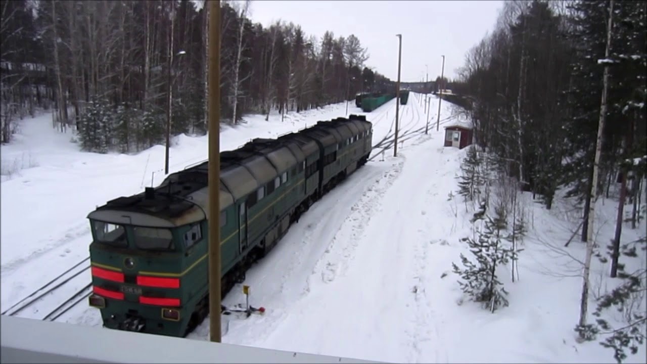 Imatrankoski to Svetogorsk - Russian freight train in Finland | Border traffic