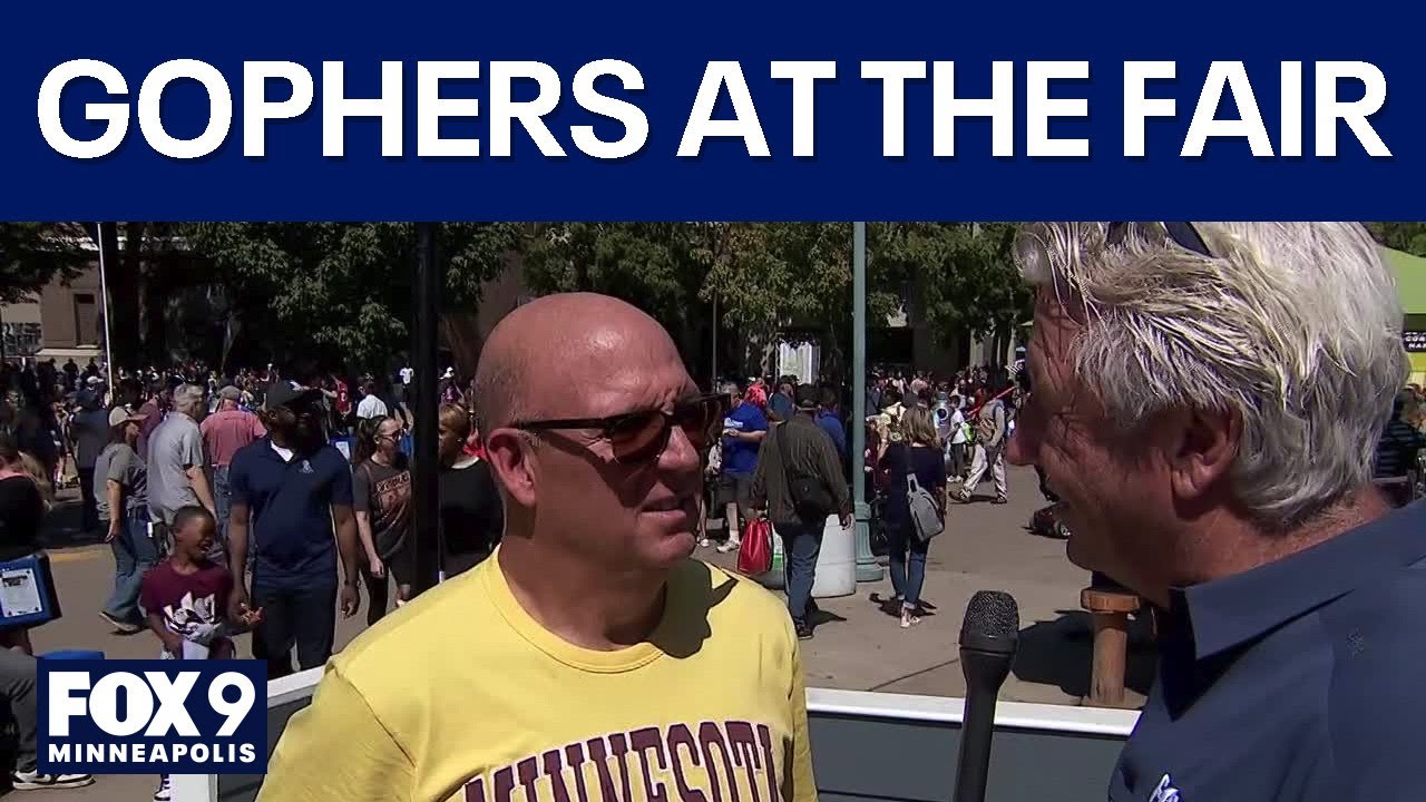 Gophers hockey coach Bob Motzko joins Jim Rich at State Fair