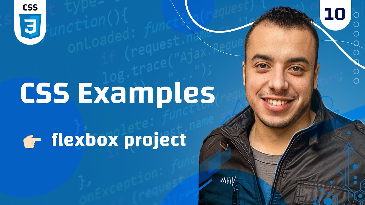 #10 CSS Examples | css flexbox project مشروع بسيط