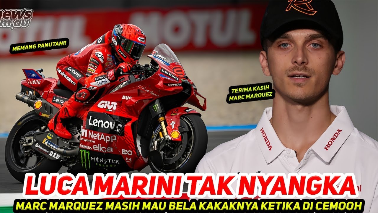 TANGIS HARU LUCA MARINI🔥MARC MARQUEZ MASIH MAU BELA KAKAKNYA~REDAM FANS VALENCIA YNG MENCEMOOH ROSSI