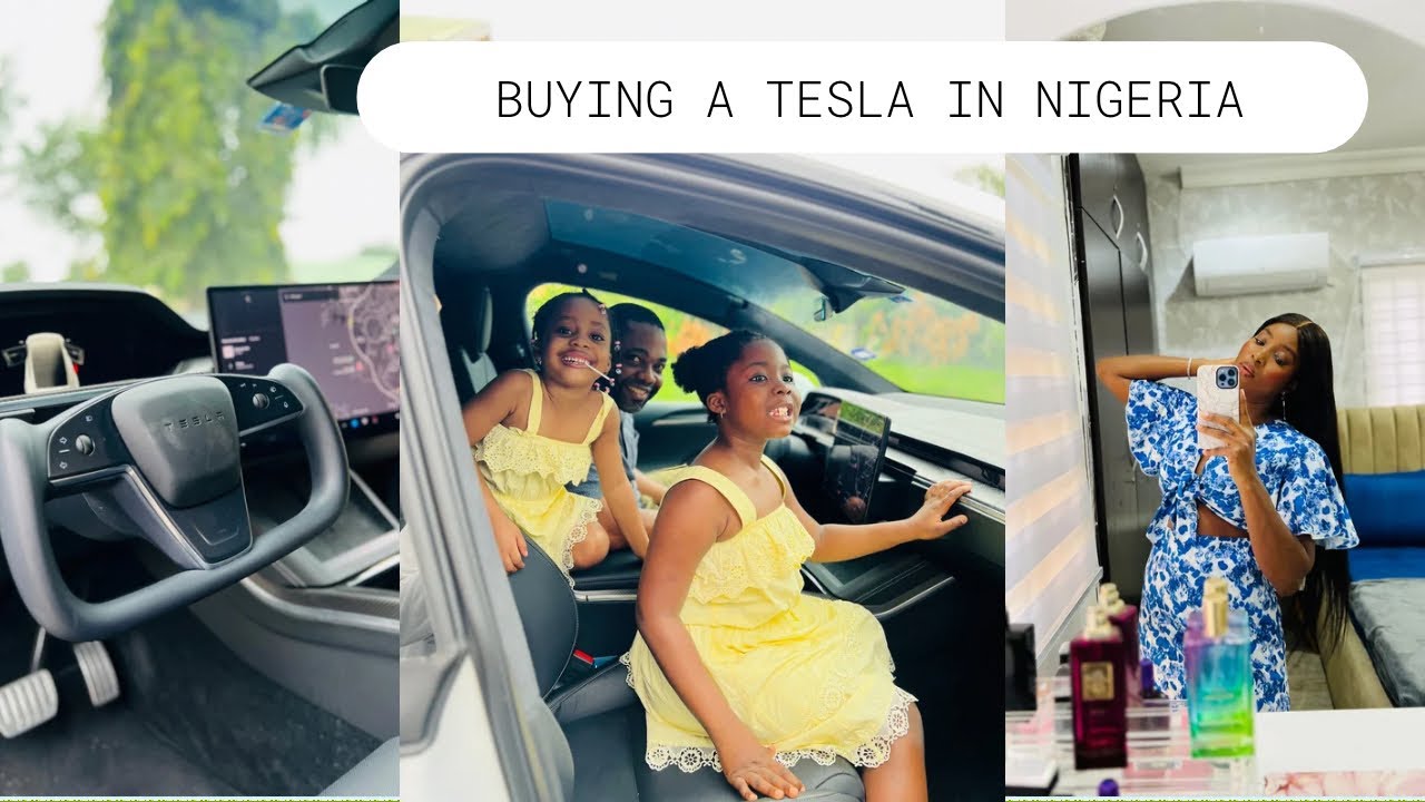 LIFE AS A 20+ HOUSEWIFE: WAKING UP TO A NEW TESLA IN MY CAR PARK +UNBOXING VIDEO!!!