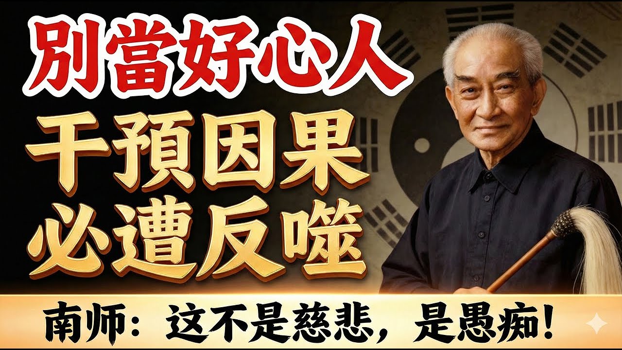 南懷瑾：為什麼說替別人做決定，是在干預因果？這是在造業啊！#南懷瑾 #因果