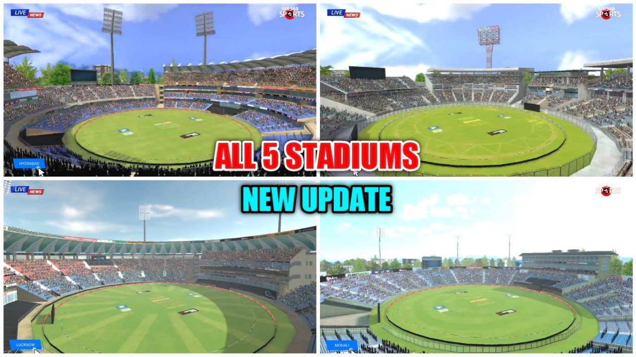 RealCricket&trade;22 New Update 5 Stadiums // RC22 All New Stadium Update #realcricket22