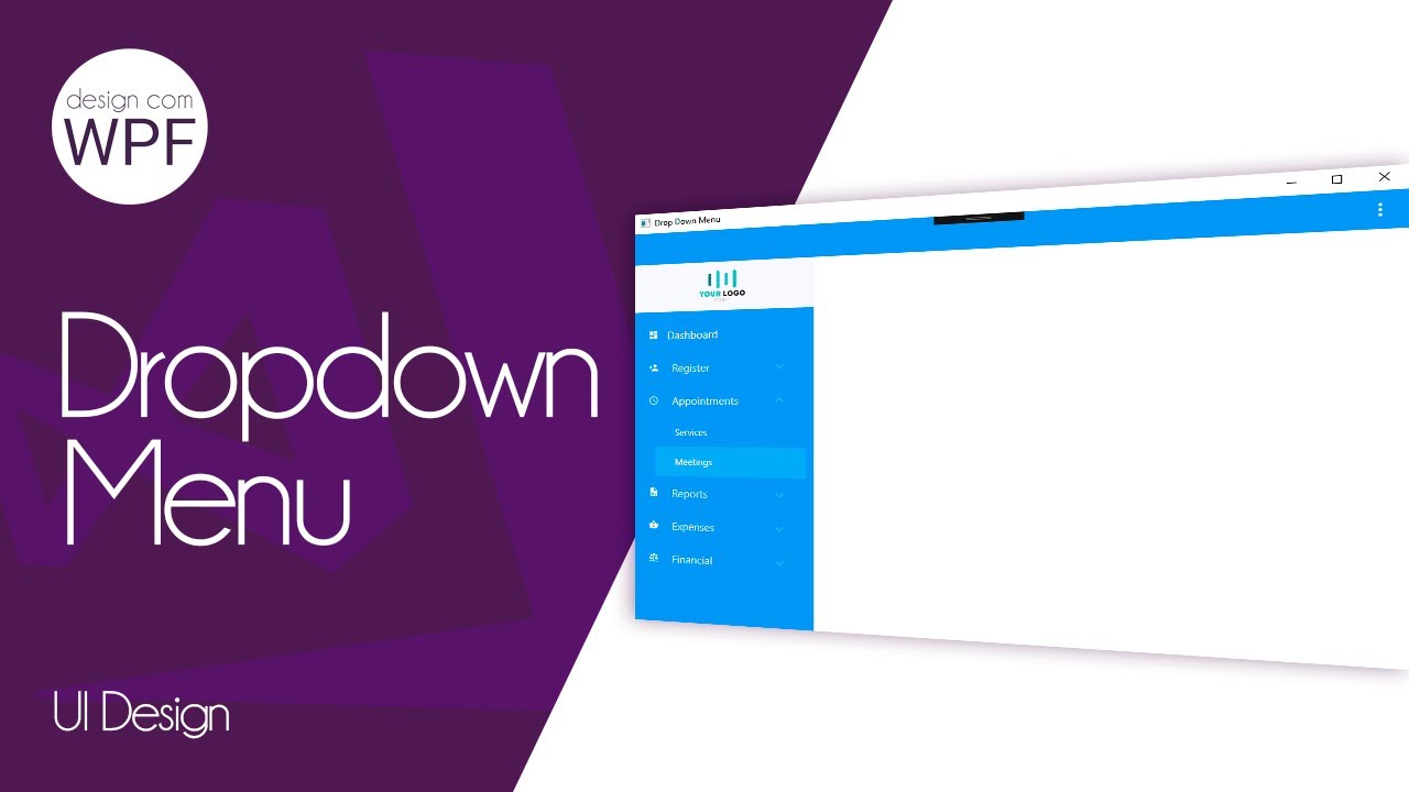 C# WPF Design UI - Dropdown Menu