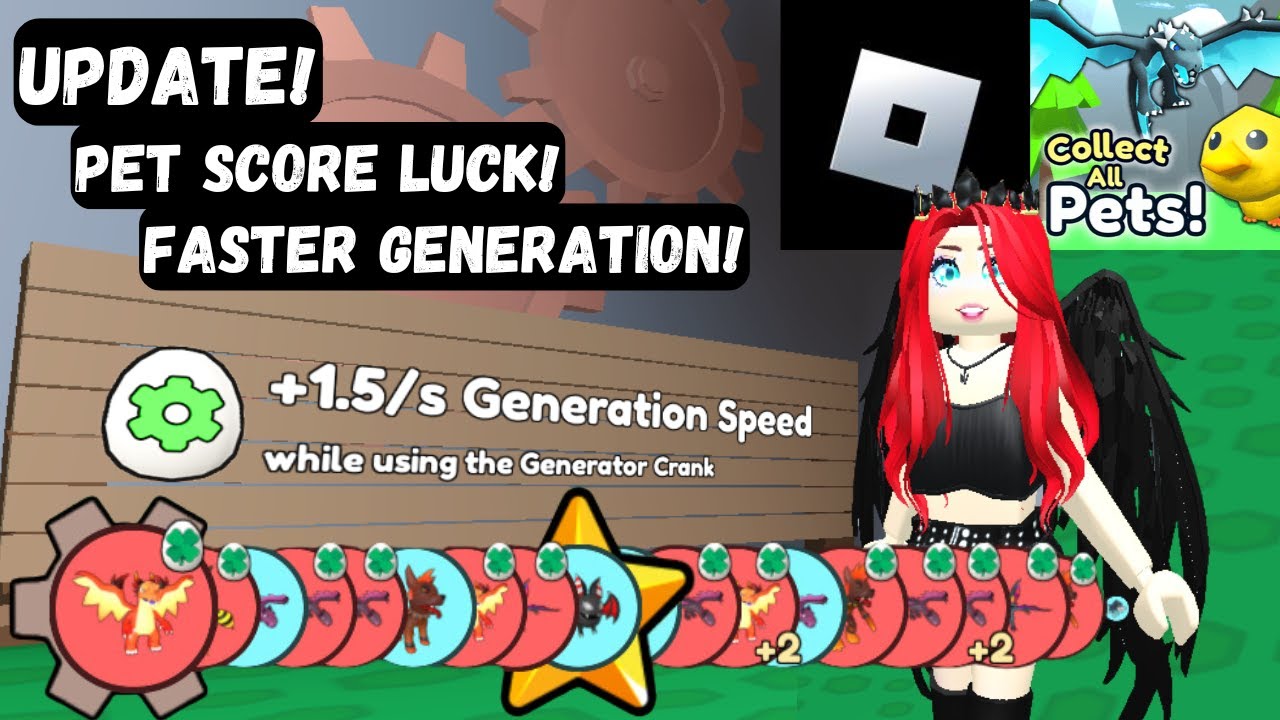 UPDATE! More Gen Speed + Pet Score Luck! AUG 2024 Collect All Pets - Roblox
