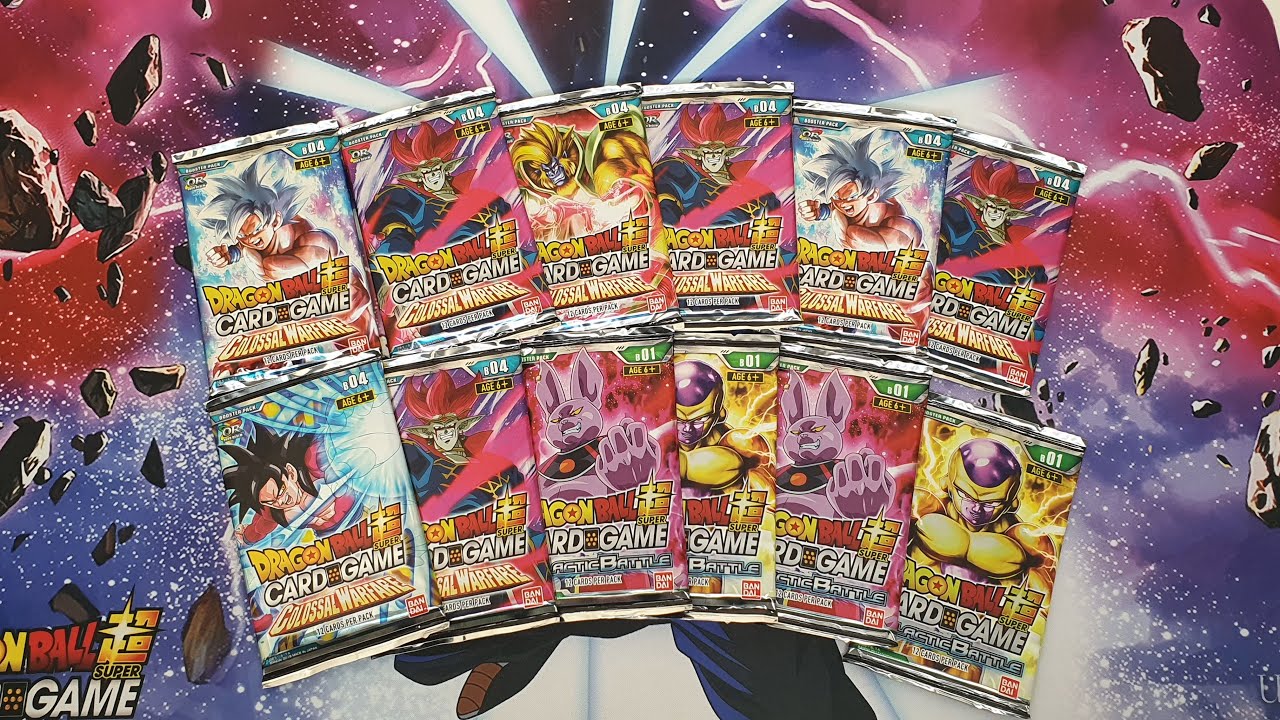 Dragon Ball Super First Booster Packs Opening Galactic Battle B01 & Colossal Warfare B04 [GOD PACK]