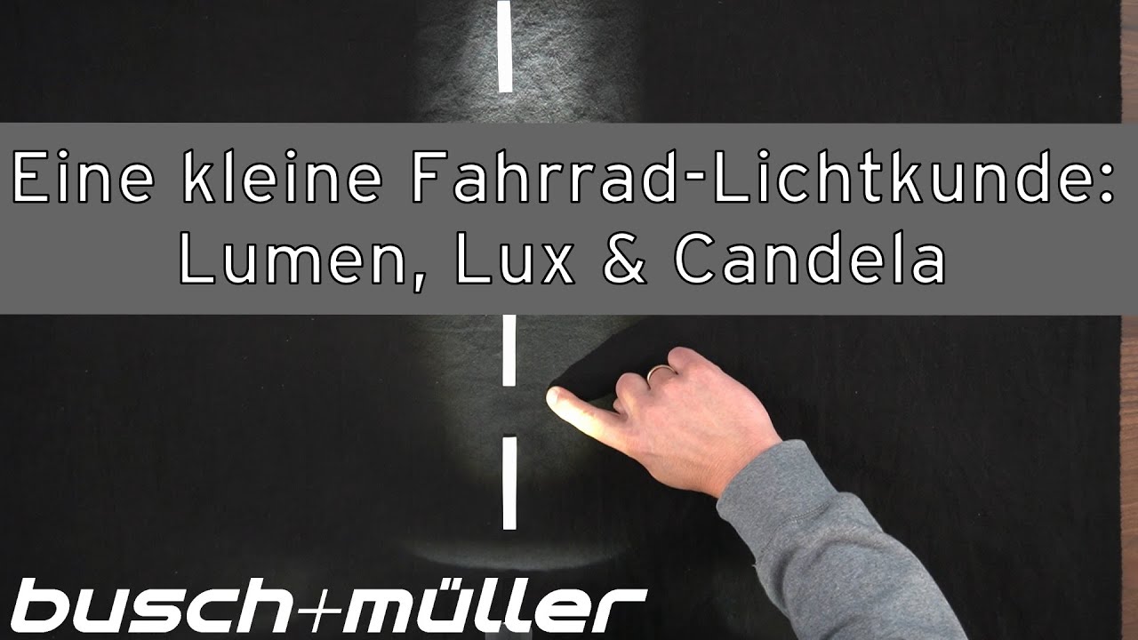 Eine kleine Fahrrad-Lichtkunde – Lumen, Lux & Candela