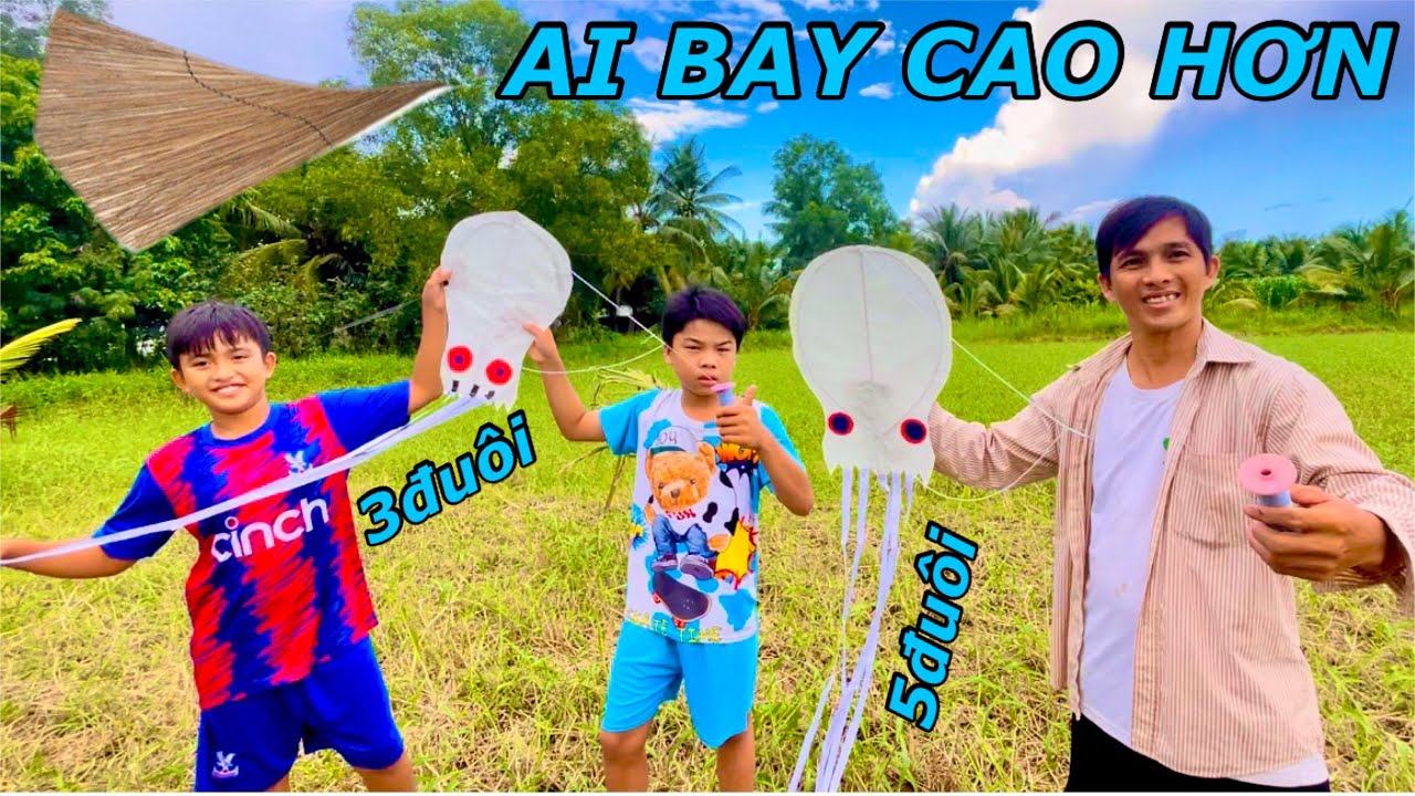 Làm Diều Bạch Tuộc  Bằng Giấy Bay Thật Cao | Anh Tư Khải Tv