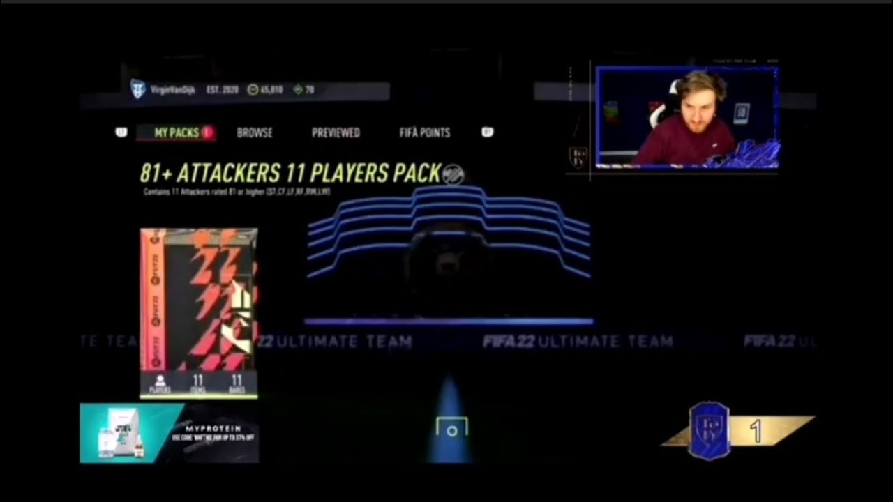 MATTHD GAMER Opening 10 (81+ 11 player attacker pack) FIFA 22 TOTY