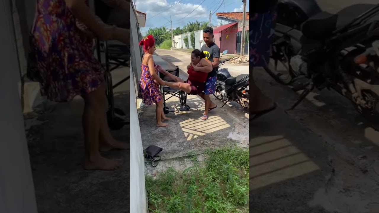 Tolerância a minha mãe a subir na cadeira de roda😱😱🥹🥹🥹