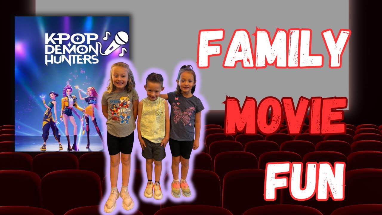 Family Date at the K Pop Demon Hunters Sing Along 🎤🍿