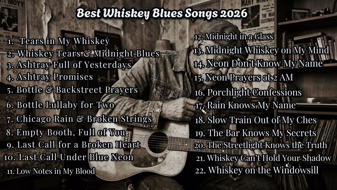 Deep Night Blues – Slow Whiskey Blues for Late Nights | Moody Guitar & Relaxing Lounge Music