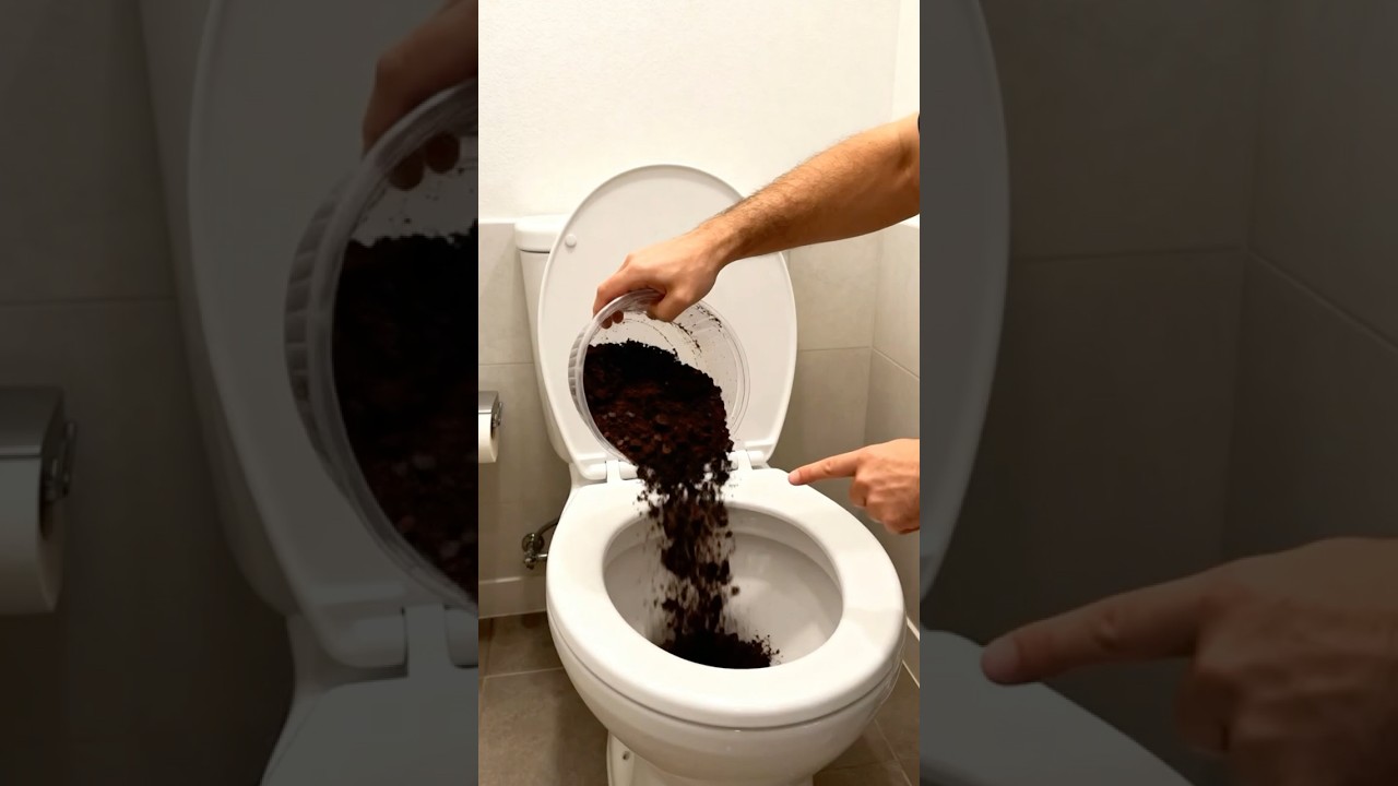 Mettez du caf&eacute; dans les toilettes et vous serez surpris ! #conseils #astuce #diy