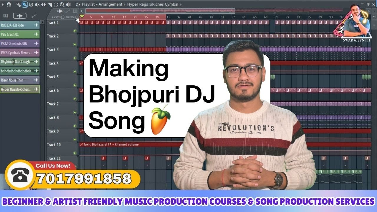 How to Make Bhojpuri DJ Song in FL Studio || Rhythms, Melodies, Bassline || Learn FL Studio (Hindi)