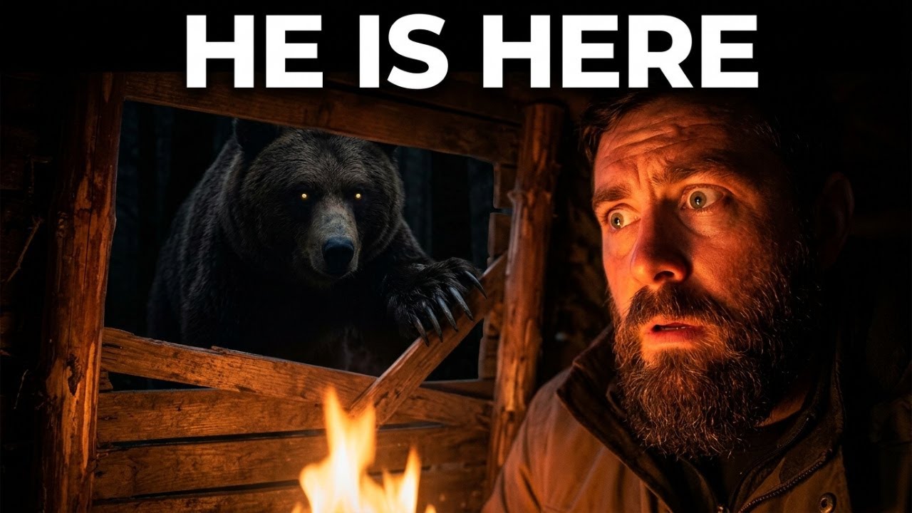 I Built a Hidden Shelter in Bear Territory — Then the Bear Found Me at Night