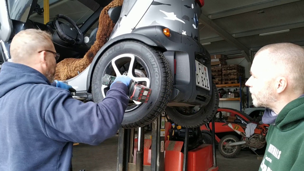 Bremsscheibe wechseln hinten beim Twizy