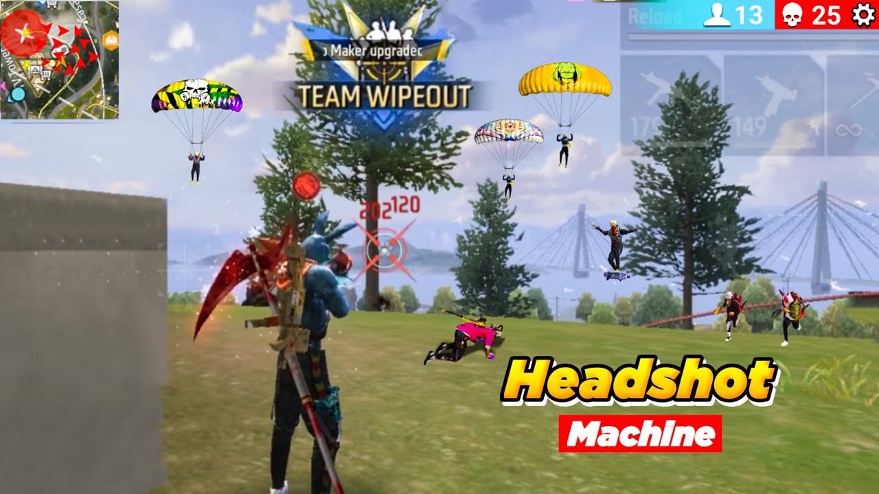 Free Fire Headshot Machine 🎯 Playing BR Rank Match Gameplay💥 iPhone 8 Plus 2026 📲