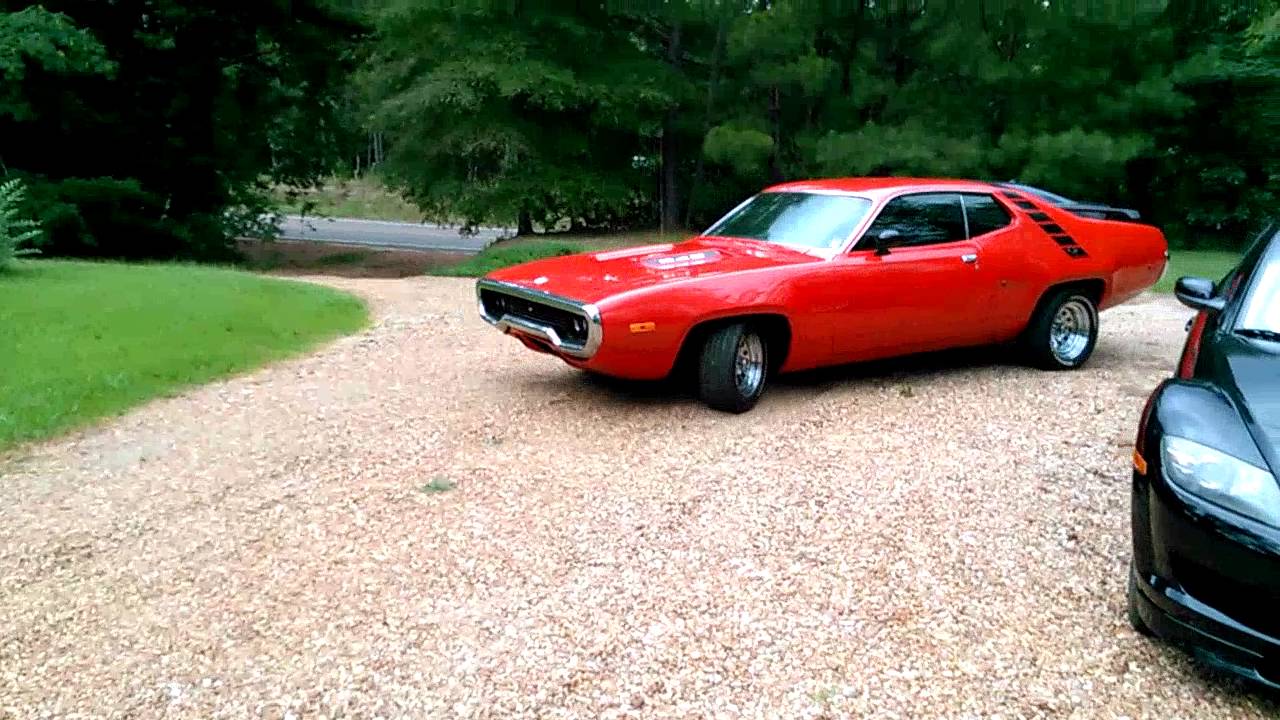72 Plymouth Satellite  Crank up and drive