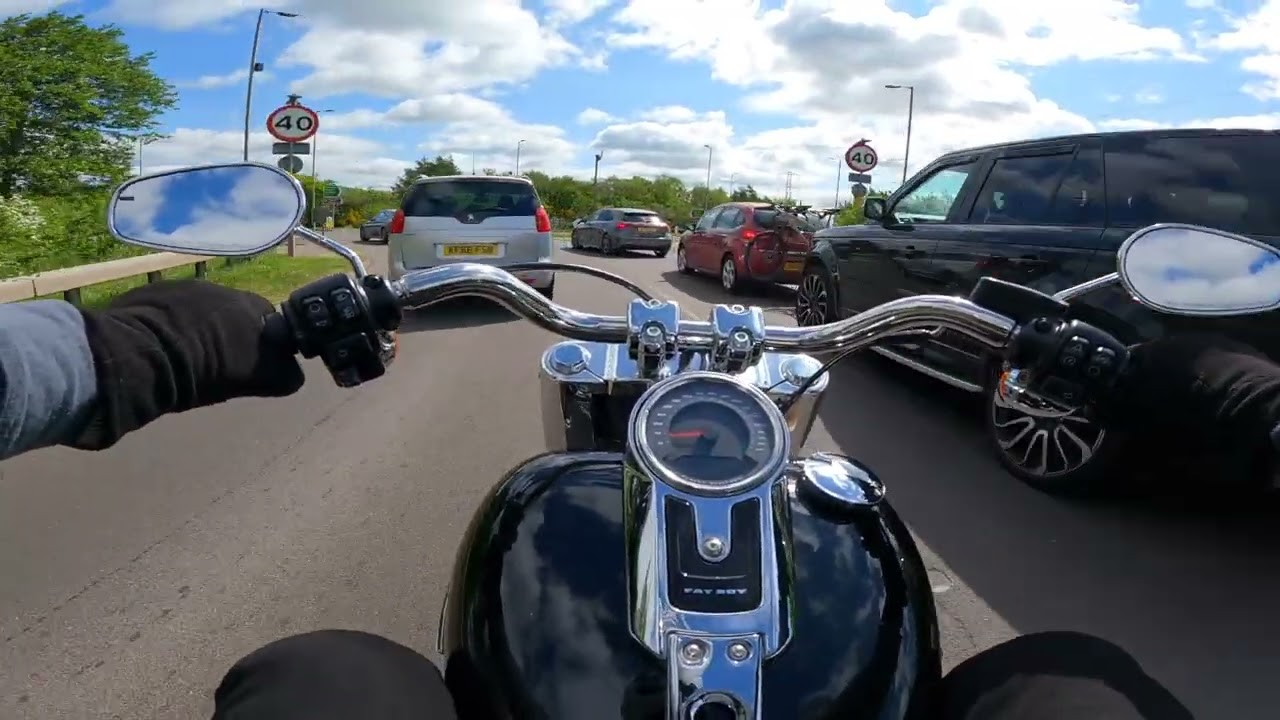 Harley Davidson: Fat Boy, 114:  test ride in the sunshine