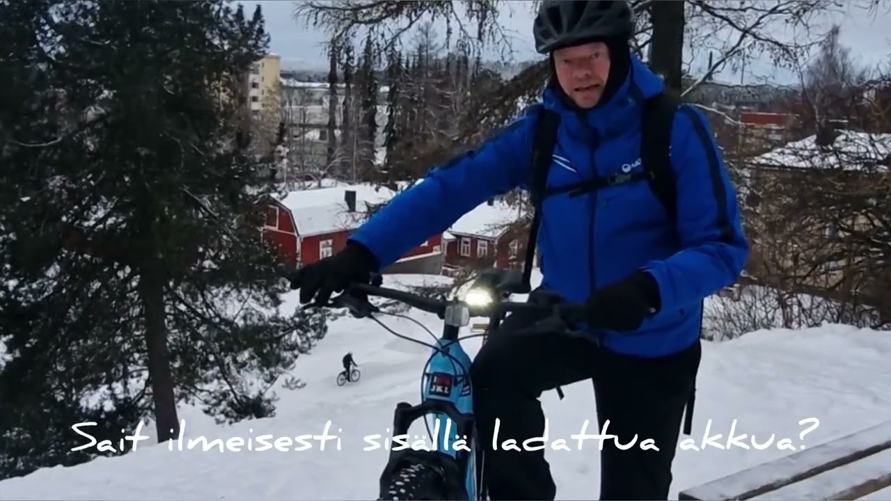 Santeri Heinosen sähköpyörätesti talvella 2026