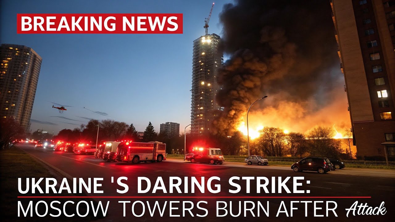 Ukraine&rsquo;s Daring Strike Shocks the World | Massive Explosion Sets Moscow Towers Ablaze