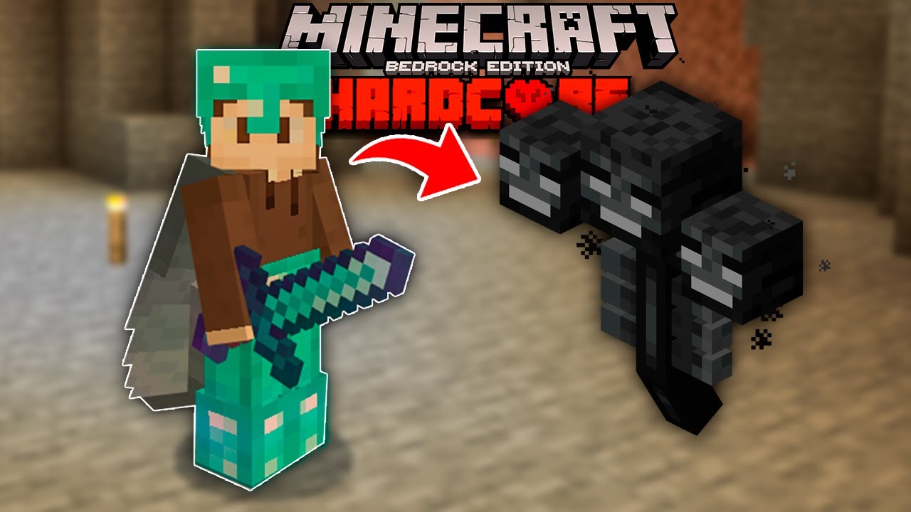 DERROTEI o WITHER BOSS no Minecraft Bedrock Hardcore (#08)