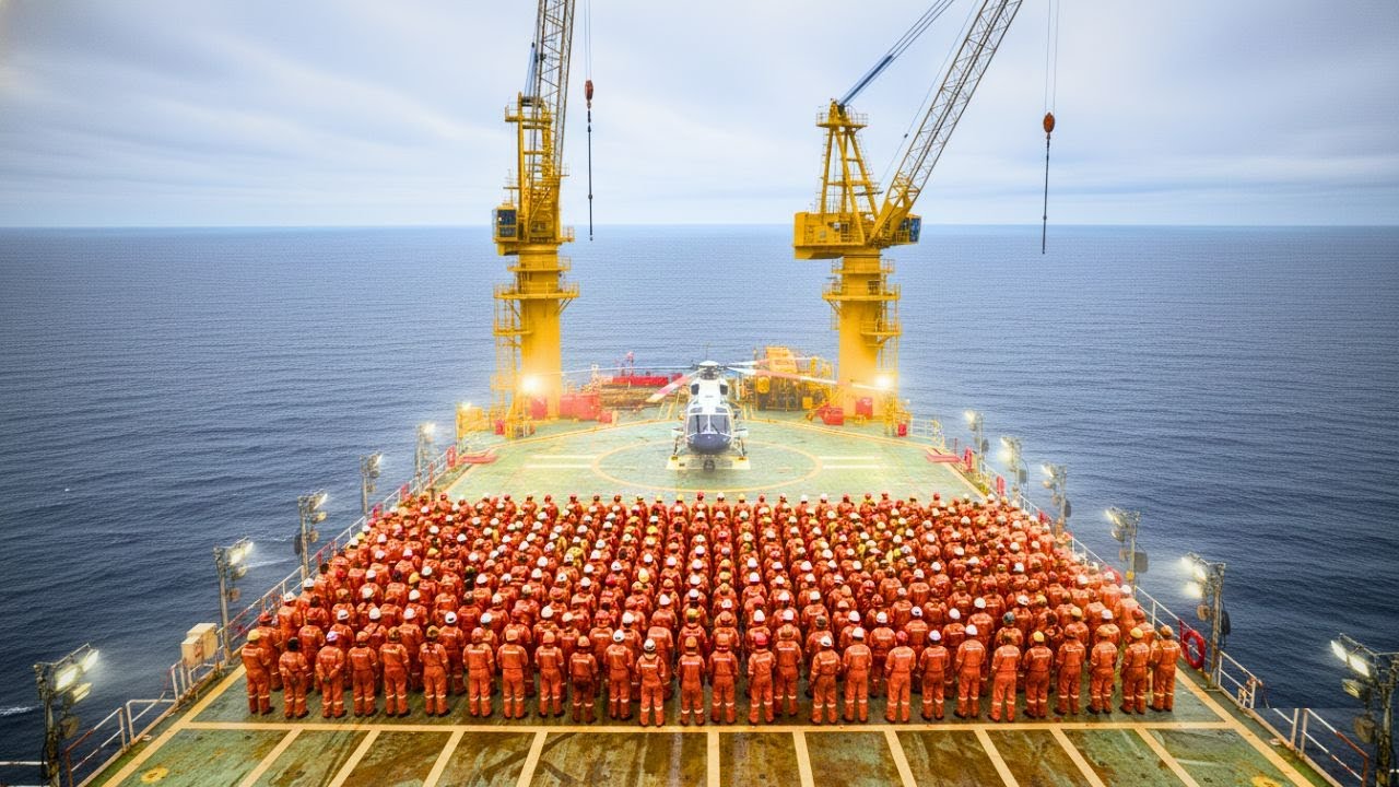 How 200 Workers Eat, Sleep & Work on an Offshore Oil Rig