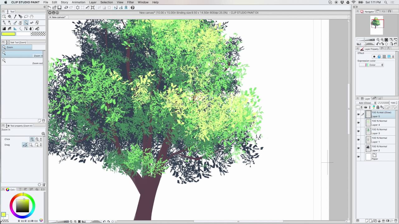 CSP Color Foliage Brush Tutorial