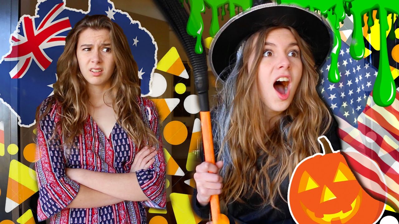 AUSTRALIANS Vs AMERICANS ON HALLOWEEN! || Georgia Productions
