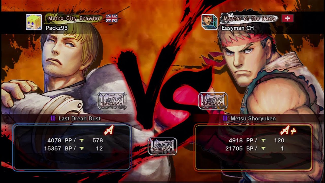 Packz93 [Cody] vs Easyman CH [Ryu] USF4