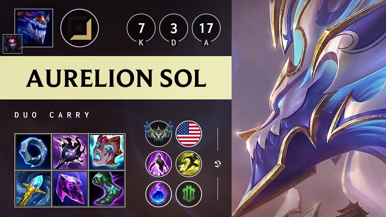 Aurelion Sol Carry vs Azir - NA Challenger Patch 25.S1.3