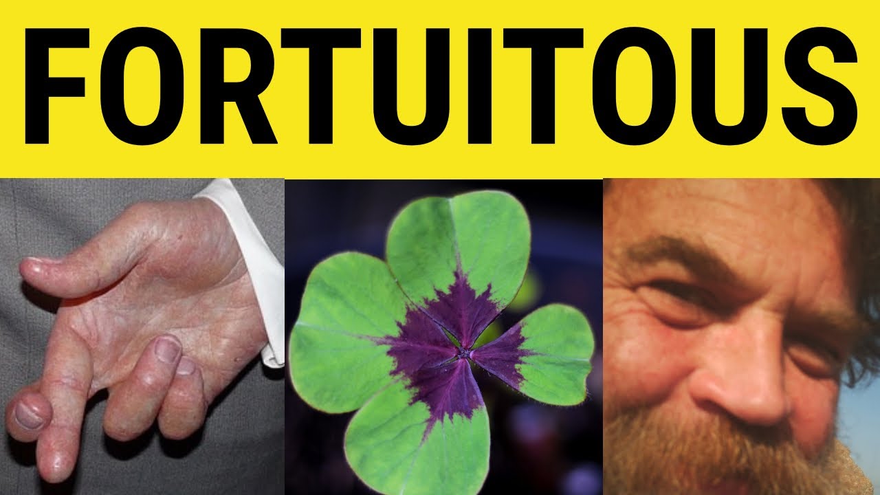 🔵 Fortuitous Fortuitously - Fortuitous Meaning - Fortuitously Examples - Formal English