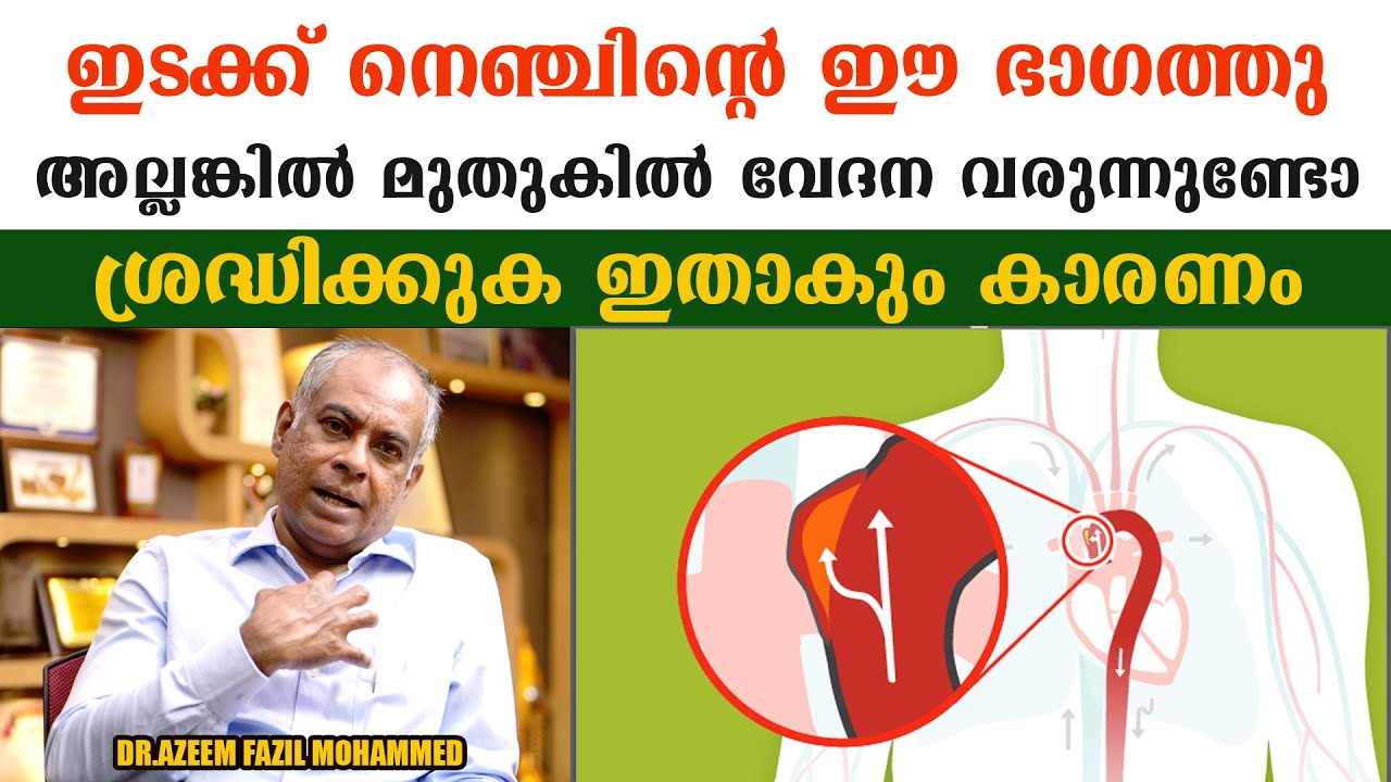 ഇടക്ക് നെഞ്ചിന്റെ ഈ ഭാഗത്തു അല്ലങ്കിൽ മുതുകിൽ വേദന വരുന്നുണ്ടോ ശ്രദ്ധിക്കുക ഇതാകും കാരണം /
