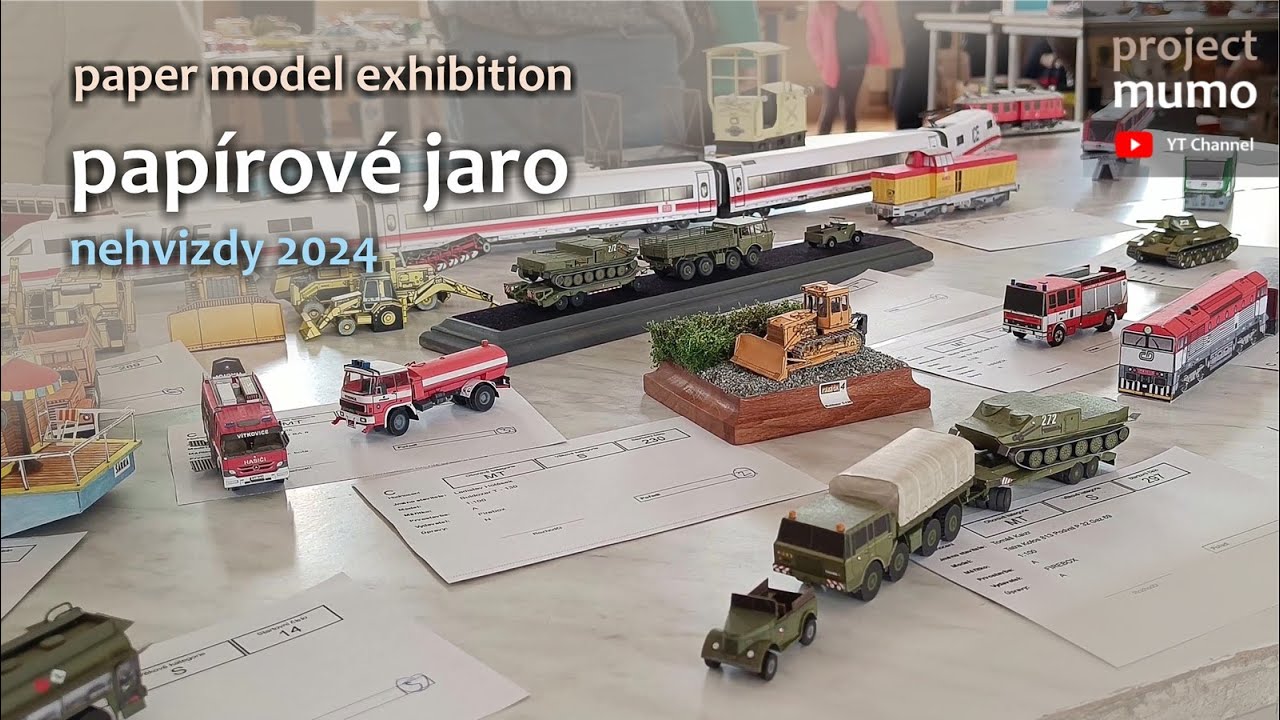 Papirove Jaro Nehvizdy 2024 | Paper Models Exhibition