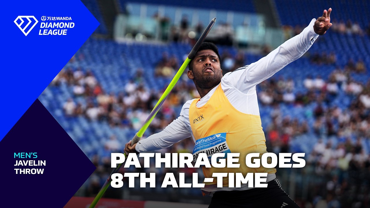 Pathirage earns javelin World Lead, Meeting Record and National Record - Wanda Diamond League 2026