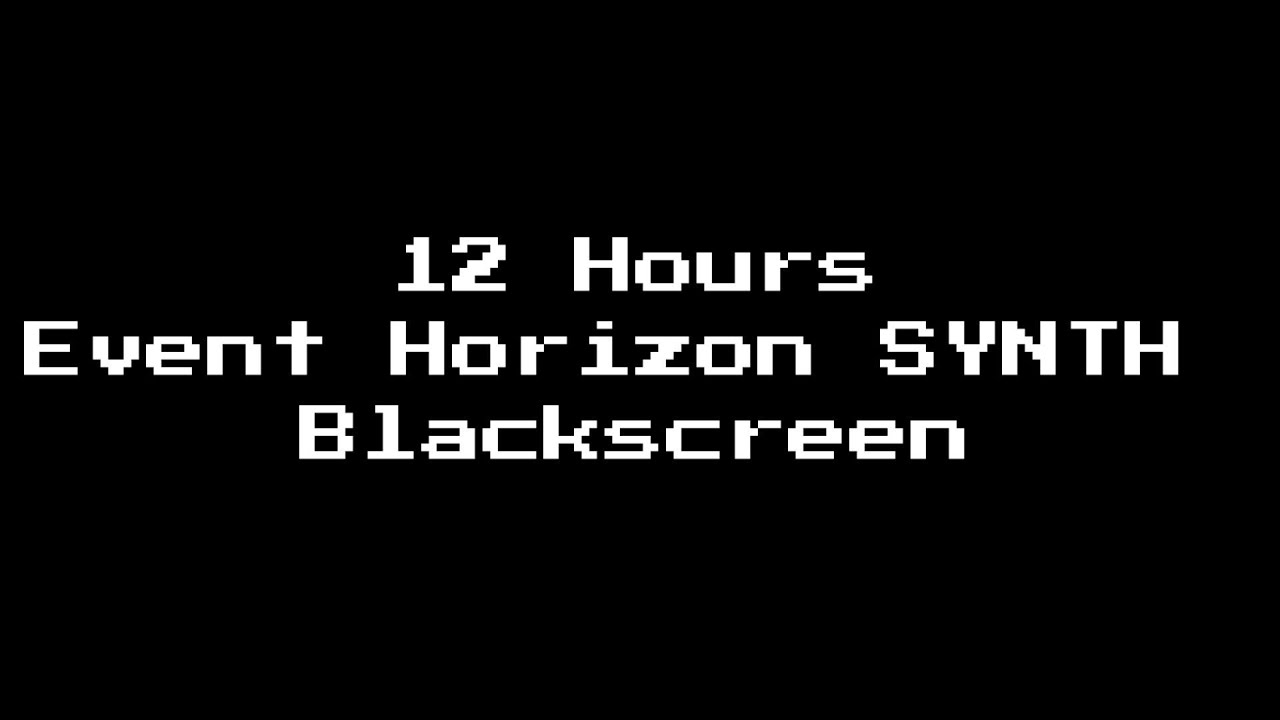 12 Hours Event Horizon Synth – Deep Sleep Black Screen | Sleep Forager