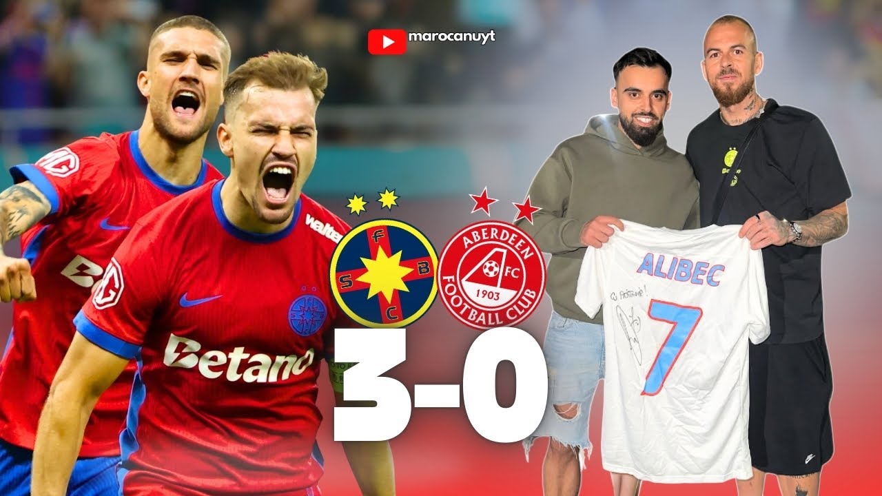 MI-A DAT ALIBEC TRICOUL 😮 FCSB vs ABERDEEN (3-0) PLAYOFF EUROPA LEAGUE 💥